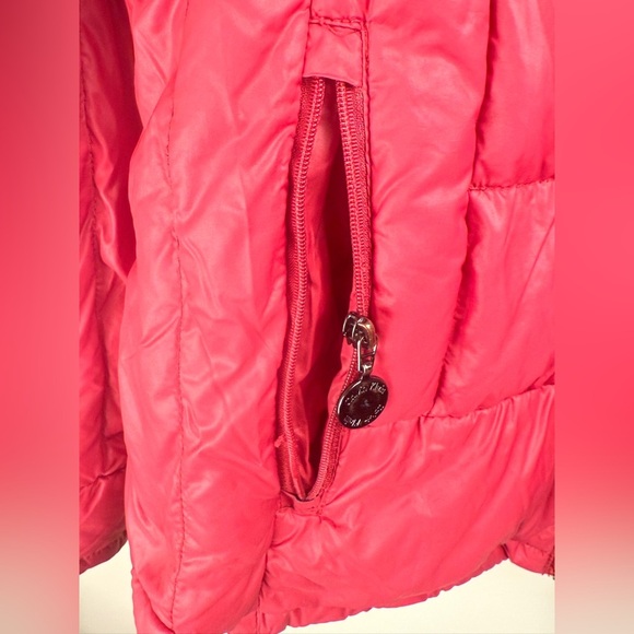 Calvin Klein Packable Lightweight Premium Down Puffer Jacket Red Women's S FLAW - Picture 4 of 15